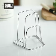 【日本霜山】304不鏽鋼雙層刀具砧板架