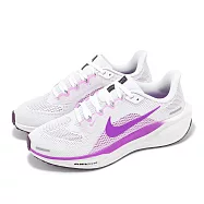 Nike 慢跑鞋 Wmns Air Zoom Pegasus 41 女鞋 白 紫 小飛馬 運動鞋 FD2723-103 23.5cm WHITE/PURPLE