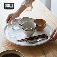 【日本霜山】簡約風仿瓷圓形托盤/餐盤/水果盤