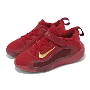 Nike 籃球鞋 Isofly KC PS 中童 紅 金 緩震 魔鬼氈 運動鞋 FZ7297-600 18cm RED/GOLD