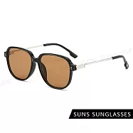 【SUNS】韓版ins高級復古墨鏡 明星款墨鏡 網紅抖音款 高質感金屬框 抗UV400 G30 黑框茶片