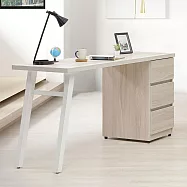 Homelike 喜家居120cm三抽造型書桌(2502)