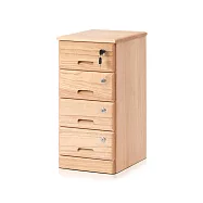 【桐趣】職人日誌實木4抽A4文件櫃-2色可選 原木