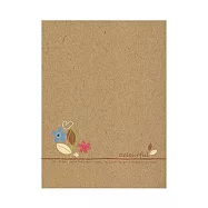 美加美 牛皮筆記25K橫線加厚-花 5本 / 包 AO1014