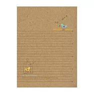 美加美 牛皮筆記16K橫線加厚-小鳥 5本 / 包 AO1011