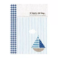 美加美 Bon courage 16K筆記-帆船 5本 / 包 AF1202