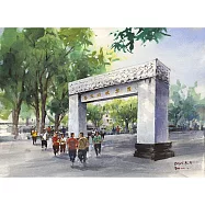 【玲廊滿藝】(阿力)余思瑩-成大窮理致知門27x39cm