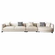 IDEA-蕾恩奶油風350CM科技布貴妃沙發/左右可選 可客製 左貴妃