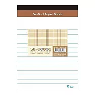 美加美 50K布格紋易撕企劃紙-白 5本入 / 包 AO4017