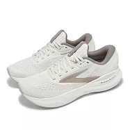 Brooks 慢跑鞋 Adrenaline GTS 24 女鞋 白 棕 巴菲特限定款 支撐 緩衝 運動鞋 1204261B187 24cm WHITE/BROWN
