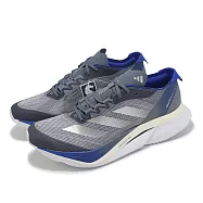 adidas 慢跑鞋 Adizero Boston 12 M 男鞋 灰藍 輕量 碳纖維 馬牌大底 運動鞋 愛迪達 JP7913 28cm NAVY/WHITE
