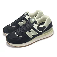 New Balance 休閒鞋 574 Legacy 男鞋 女鞋 黑 綠 麂皮 經典 情侶鞋 NB U574LGBG-D 23.5cm BLACK/BEIGE