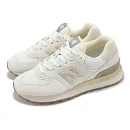 New Balance 休閒鞋 574 Legacy 男鞋 女鞋 米白 棕 麂皮 經典 情侶鞋 NB U574LGWO-D 22.5cm BEIGE/WHITE