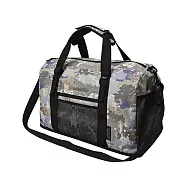 日本KiU 454-509 噴墨迷彩 大容量防水摺疊健身包/旅行袋, 底部獨立鞋袋, 行李箱桿插袋