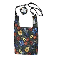 日本KiU 449-169 迷幻花園 可斜背防水購物袋, 可收納, 包包吊飾可掛, 附菊繩