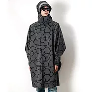 日本KiU 407-514 水迷彩 機車、自行車鴨舌帽緣, 聽覺能見度支援, 風衣式雨衣(男女適用)