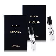 CHANEL 香奈兒 BLEU DE 藍色男性香精(1.5ml)X2-國際航空版