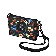 日本KiU 362-169 迷幻花園 傘繩三用防水斜背包, 背帶可調可拆