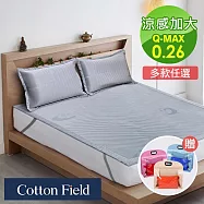 棉花田涼感紗冰絲床蓆-雙人加大(3款可選) 斜紋