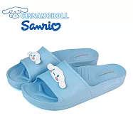 【HELLO KITTY】女 CINNAMOROLL 大耳狗 拖鞋 防水拖鞋 平底 輕量 一體成型 三麗鷗 JP22 水藍色