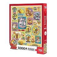 TOi圖益 湯姆與傑利 Tom & Jerry 美味的朋友拼圖1000片 荷蘭藍卡正版授權 趣味收藏禮物