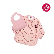 TUM TUM 防水圍兜兩件組- 小熊貝琪