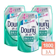 Downy 室內晾乾濃縮洗衣精補充包1800mlx3入