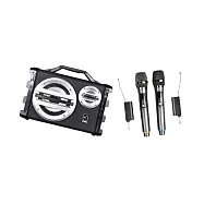 【ifive】隨身卡拉OK音響if-SK055-無線麥克風組合 經典黑