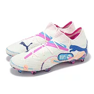 Puma 足球鞋 Future 7 Ultimate Vol. FG/AG 男鞋 人造草坪 白 襪套 10807201 30cm WHITE/LUMINOUS BLUE
