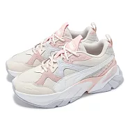 Puma 休閒鞋 Sophyr Wns 女鞋 厚底 增高 米白 粉紅 復古 39773603 23.5cm ALPINE SNOW/WHITE