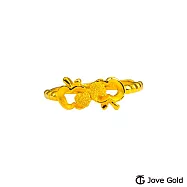 JoveGold漾金飾 平平安安黃金戒指