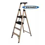 美國Werner穩耐安全梯 優雅金寬踏板家用梯 鋁梯 A字梯 梯子 /組 234T-3AS(確認訂購後無法退換貨)