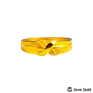 JoveGold漾金飾 理性與感性黃金女戒指