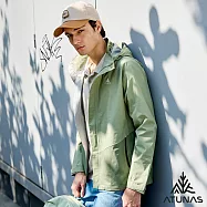 【ATUNAS 歐都納】50週年限定款 中性款單件式防水外套/大尺碼 A6GA2506N- 3XL 霧綠/軍綠