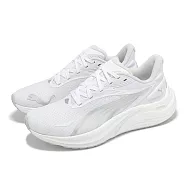 Puma 慢跑鞋 Electrify Nitro 4 Wns 女鞋 白 銀 輕量 支撐 緩衝 運動鞋 31078802 27cm WHITE/GRAY