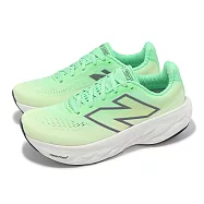 New Balance 慢跑鞋 1080 V14 D 女鞋 寬楦 灰 綠 緩衝 輕量 休閒 運動鞋 NB W1080F14-D 23.5cm GREEN/WHITE