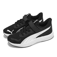 Puma 慢跑鞋 Pounce Lite AC+ PS 中童 黑 白 魔鬼氈 緩衝 小朋友 運動鞋 31165001 17.5cm BLACK/WHITE