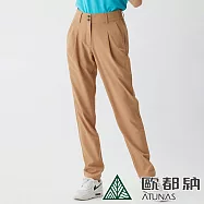 【ATUNAS 歐都納】女款彈性休閒長褲A2PA2109W- XL 奶茶
