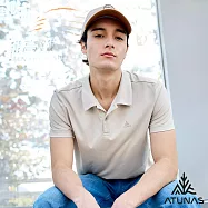【ATUNAS 歐都納】50週年限定款 男款透氣抑菌抗臭短袖排汗POLO衫/大尺碼 A6PS2527M*- XL 卡其