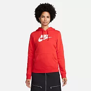 NIKE AS W NSW CLUB FLC GX STD PO HD 女 連帽上衣-DQ5776657 2XL 紅色