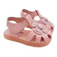 可愛碎花電燈涼鞋 (C153-6) 小童鞋 巴布豆 嬰幼鞋 女童鞋 寶寶鞋 小童 燈鞋 童鞋 女小童 電燈鞋 電燈涼鞋 涼鞋 BOBDOG巴布豆 巴布豆童鞋 卡通童鞋