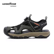 【Goodyear 固特異】秘境 男款護趾旋轉扣運動涼鞋 / GAMS53705 JP26 軍綠