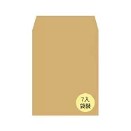 美加美 大9K中興牛皮公文封-袋裝 10束 / 包 N1109P