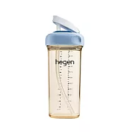 【hegen】PCTO™ 輕飲時光PPSU方圓型寬口吸管杯3.0 330ml -沁藍