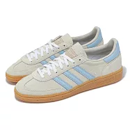 adidas 休閒鞋 Handball Spezial W 女鞋 米白 藍 膠底 德訓鞋 復古 愛迪達 JS0241 23cm GREY/BLUE