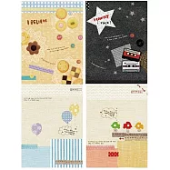 美加美 Be happy 16K 平裝筆記-卡帶 10本/包 AF1039