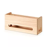 【桐趣】小桐町電線收納盒(大)-幅40cm-2色可選 原木