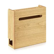 【桐趣】小桐町電線路由器收納盒-幅40cm-2色可選 原木