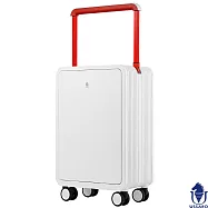 【USSARO】20吋前開式晶彩系列框箱/行李箱/旅行箱/登機箱(雪地白) 20吋 雪地白
