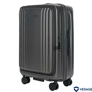 【Verage】 維麗杰 24吋菁英奢華系列前開式旅行箱/行李箱(火山灰) 24吋 火山灰
